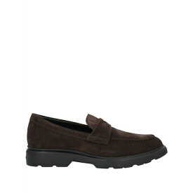 【送料無料】 ホーガン メンズ スリッポン・ローファー シューズ Loafers Dark brown