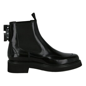 OFF-WHITE オフホワイト レディース スニーカー 【OFF-WHITE Leather Chelsea Boot】 サイズ EU_39(25cm) Black (Women's)