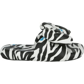 OFF-WHITE オフホワイト レディース スニーカー 【OFF-WHITE Zebra Printed Extra Padded Slide】 サイズ EU_39(25cm) Black White (Women's)