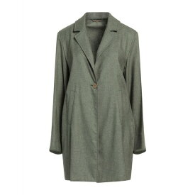 【送料無料】 フェデーリ レディース ジャケット＆ブルゾン アウター Overcoats & Trench Coats Military green