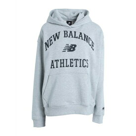 【送料無料】 ニューバランス レディース パーカー・スウェットシャツ アウター Athletics Varsity Oversized Fleece Hoodie Light grey