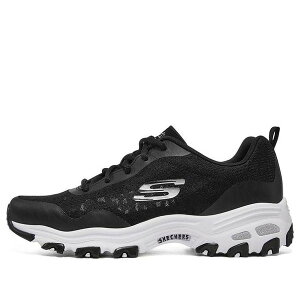Skechers XPb`[Y fB[X Xj[J[ y(WMNS) Skechers D'Lites 1.0 low Dad Shoes GS Black/White 896027-BKWz TCY US_9(26.0cm)