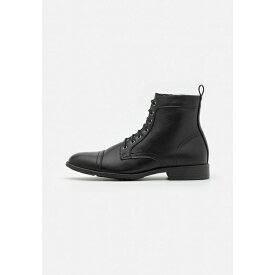 ピア ワン メンズ ブーツ シューズ Lace-up ankle boots - black