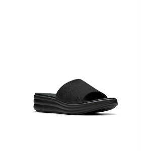 �N���[�N�X ���f�B�[�X �T���_�� �V���[�Y Cloudsteppers Women's Drift Twist Slip-On Flat Sandals Black