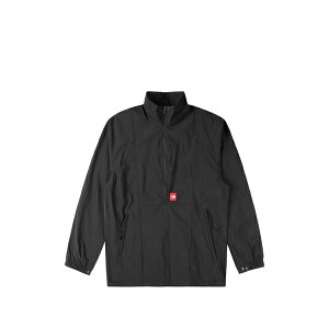 �m�[�X�t�F�C�X �����Y �W���P�b�g���u���]�� �A�E�^�[ Half-zip logo-patch jacket Black