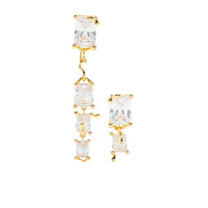 �}���A �u���b�N ���f�B�[�X �s�A�X���C�������O �A�N�Z�T���[ Roppongi earrings Gold