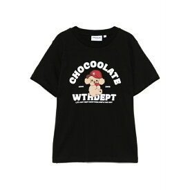 チョコレート レディース Tシャツ トップス Printed t-shirt Black