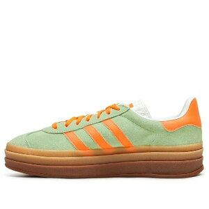 adidas �A�f�B�_�X ���f�B�[�X �X�j�[�J�[ �y(WMNS) adidas Gazelle Bold 'Green Tan' IH7495�z �T�C�Y US_5(22.0cm)