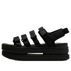 Nike �i�C�L ���f�B�[�X �X�j�[�J�[ �y(WMNS) Nike Icon Classic Sandals 'Black' DH0223-004�z �T�C�Y US_7(24.0cm)