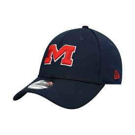 ニューエラ メンズ 帽子 アクセサリー Men's Navy Ole Miss Rebels Campus Preferred 39Thirty Flex Hat Navy