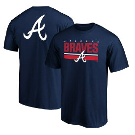 ファナティクス メンズ Tシャツ トップス Atlanta Braves Fanatics Branded End Game Logo TShirt Navy