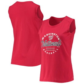 レベルウェア レディース Tシャツ トップス Washington Nationals Levelwear Women's Macy Tank Top Red