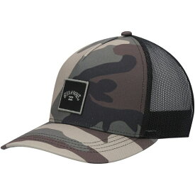 ビラボン メンズ 帽子 アクセサリー Billabong Stacked Logo Trucker Snapback Hat Camo