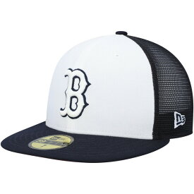 ニューエラ メンズ 帽子 アクセサリー Boston Red Sox New Era 2023 OnField Batting Practice 59FIFTY Fitted Hat White/Navy