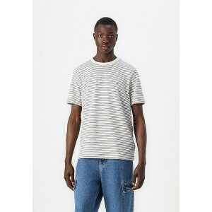 トミー ヒルフィガー メンズ サンダル シューズ SEASONAL SOLID TEE - Basic T-shirt - ivory petal/preppy navy