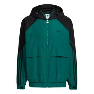 adidas AfB_X Y Xj[J[ yMen's adidas originals Sprt Wb Colorblock Zipper Cardigan Elastic Hooded Jacket Green HC0329z TCY US_M_S