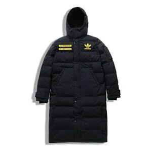 adidas AfB_X Y Xj[J[ yadidas originals Long Jacket Back logo mid-length hooded down Jacket Black GD5613z TCY US_M_L