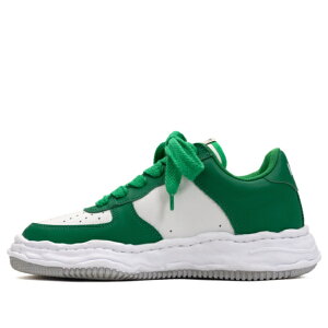 Maison MIHARA YASUHIRO �~�n�����X�q�� �����Y �X�j�[�J�[ �yMaison MIHARA YASUHIRO WAYNE OG Sole Leather Low-top Sneaker 'White Green' A08FW706-WHTGRN�z �T�C�Y US_7.5(25.5cm)