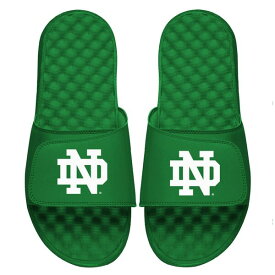 アイスライド メンズ サンダル シューズ Notre Dame Fighting Irish ISlide St. Patrick's Day Slide Sandals Kelly Green