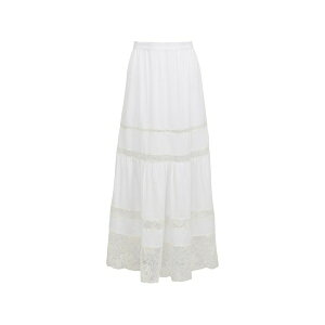 �t���[�f���}�[�� ���f�B�[�X �X�J�[�g �{�g���X Juliet lace maxi skirt White