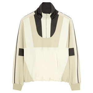 �p�[���E�G���W�F���X ���f�B�[�X �W���P�b�g���u���]�� �A�E�^�[ Panelled half-zip jacket Neutrals