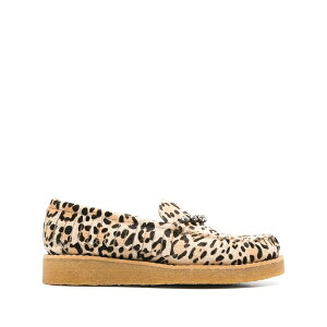 �t�H���e �t�H���e ���f�B�[�X �X���b�|���E���[�t�@�[ �V���[�Y Crystal-embellished animal-pattern loafers Brown