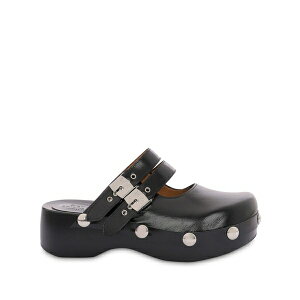 �t�B���\�t�B�[�f�������]�Z���t�B�[�j ���f�B�[�X �T���_�� �V���[�Y Buckle-fastening closed clogs Black