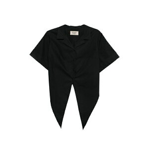 �A���b�T���h���G�����P�X ���f�B�[�X �V���c �g�b�v�X Buttoned top Black