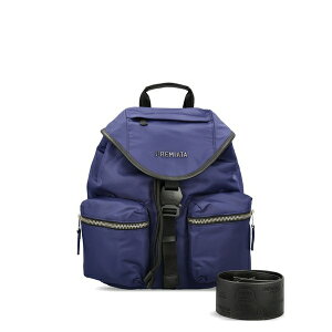�v���~�A�[�^ �����Y �o�b�N�p�b�N�E�����b�N�T�b�N �o�b�O Lyn leather-trim backpack Blue