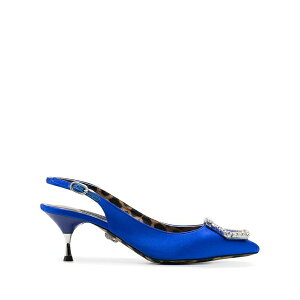 �t�B���b�v�v���C�� ���f�B�[�X �p���v�X �V���[�Y Crystal hexagon leather pumps Blue