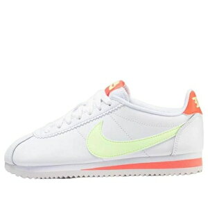 Nike �i�C�L ���f�B�[�X �X�j�[�J�[ �y(WMNS) Nike Classic Cortez Leather 'Volt Flash Crimson' 807471-116�z �T�C�Y US_8(25.0cm)