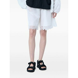 �Z�V���[�E�o���Z�� ���f�B�[�X �J�W���A���p���c �{�g���X Arya lace-trimmed shorts White