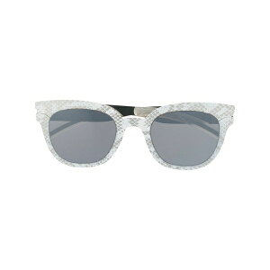 �}�C�L�[�^ ���f�B�[�X �T���O���X���A�C�E�F�A �A�N�Z�T���[ Python-print wayfarer-frame sunglasses Silver