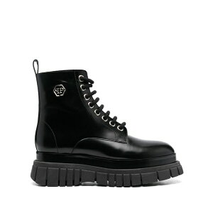 �t�B���b�v�v���C�� ���f�B�[�X �u�[�c �V���[�Y Mid flax hexagon 55mm boots Black