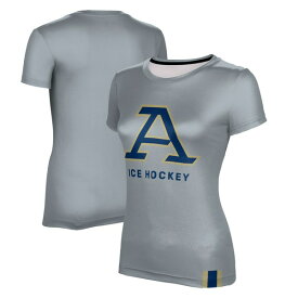 プロスフィア レディース Tシャツ トップス Akron Zips ProSphere Women's Ice Hockey Logo TShirt Gray