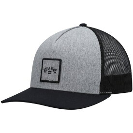 ビラボン メンズ 帽子 アクセサリー Billabong Logo Stacked Trucker Snapback Hat Heathered Gray/Black