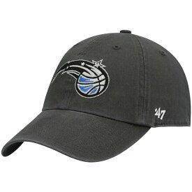 フォーティーセブン メンズ 帽子 アクセサリー Orlando Magic '47 Logo Clean Up Adjustable Hat Charcoal