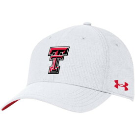 アンダーアーマー メンズ 帽子 アクセサリー Texas Tech Red Raiders Under Armour Airvent Performance Flex Hat White