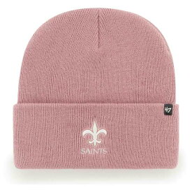 フォーティーセブン レディース 帽子 アクセサリー New Orleans Saints '47 Women's Haymaker Cuffed Knit Hat Pink