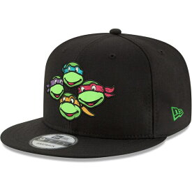 ニューエラ メンズ 帽子 アクセサリー Teenage Mutant Ninja Turtles New Era 9FIFTY Adjustable Snapback Hat Black