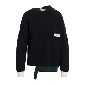 【送料無料】 マルニ メンズ ニット&セーター アウター Sweaters Navy blue