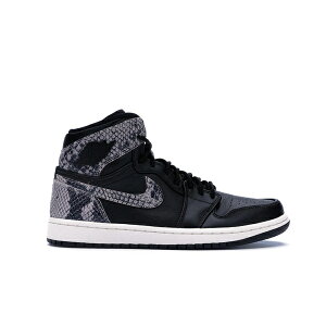 Jordan W[_ fB[X Xj[J[ yJordan 1 Retro High Black Snake (Women's)z TCY US_6(23.0cm) Black/Black-Phantom