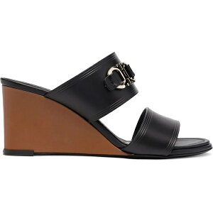 Ferragamo tFK fB[X Xj[J[ yFerragamo Horsebit-Detail Open Toe Sandals Black (Women's)z TCY US_7(24.0cm) Black