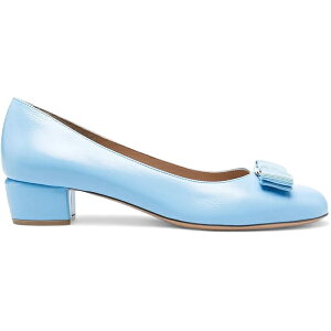 Ferragamo tFK fB[X Xj[J[ yFerragamo Kitten Heel Pumps Blue (Women's)z TCY US_7(24.0cm) Blue