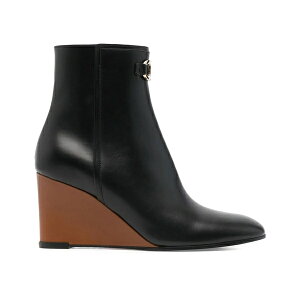 Ferragamo tFK fB[X Xj[J[ yFerragamo 70mm Wedge-Heel Ankle Boots Black (Women's)z TCY US_5(22.0cm) Black