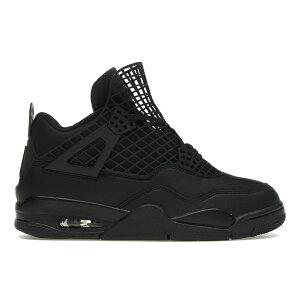 Jordan �W���[�_�� ���f�B�[�X �X�j�[�J�[ �yJordan 4 Retro Net Black (Women's)�z �T�C�Y US_7.5(24.5cm) Black/Black-Metallic Silver