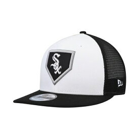 ニューエラ レディース 帽子 アクセサリー Men's White, Black Chicago White Sox 2022 Clubhouse Trucker 9Fifty Snapback Hat White, Black