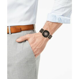 ハミルトン レディース 腕時計 アクセサリー Men's Swiss Automatic Intra-Matic Automatic Brown Leather Strap Watch 38mm Brown