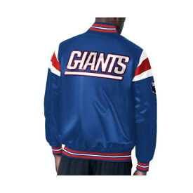 スターター レディース ジャケット＆ブルゾン アウター Men's Royal New York Giants Satin Full-Snap Varsity Jacket Royal