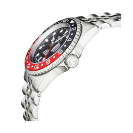 ジェビル レディース 腕時計 アクセサリー Men's Wall Street Silver-Tone Ion Plating Swiss Automatic Bracelet Watch 43 mm Silver Tone
